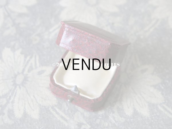 画像5: アンティーク ジュエリーボックス 金彩入り グレナディンレッド (5)