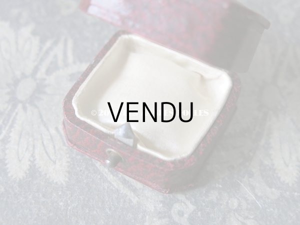 画像7: アンティーク ジュエリーボックス 金彩入り グレナディンレッド (7)