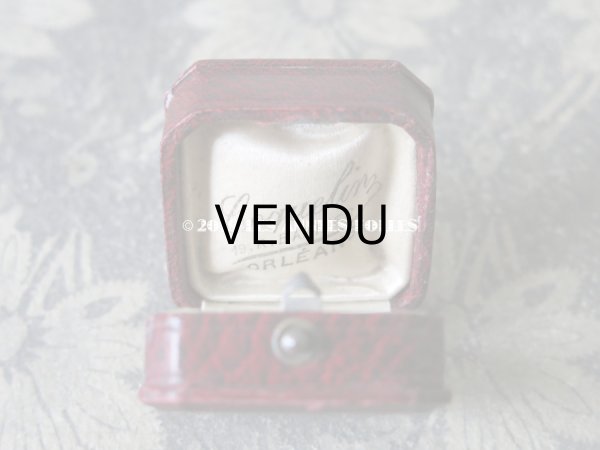 画像6: アンティーク ジュエリーボックス 金彩入り グレナディンレッド (6)