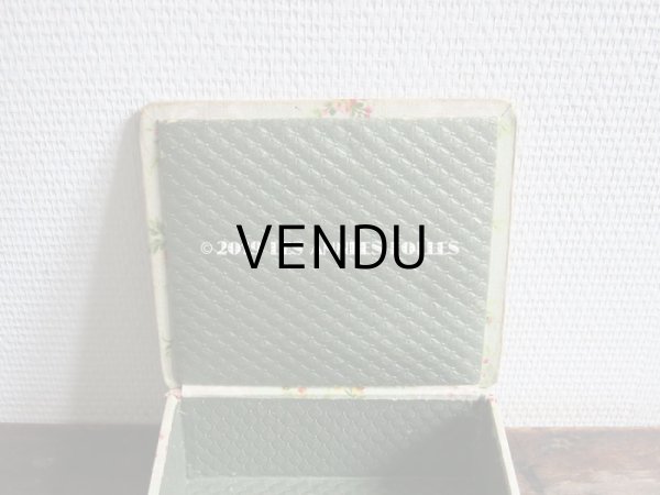 画像6: 1900年代 アンティーク 薔薇の カルトナージュボックス　 (6)