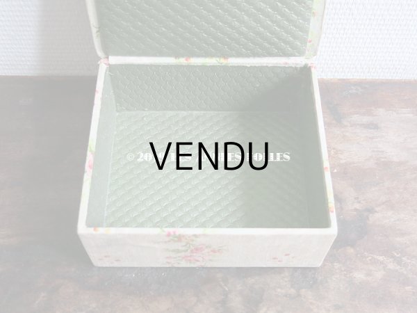 画像7: 1900年代 アンティーク 薔薇の カルトナージュボックス　 (7)