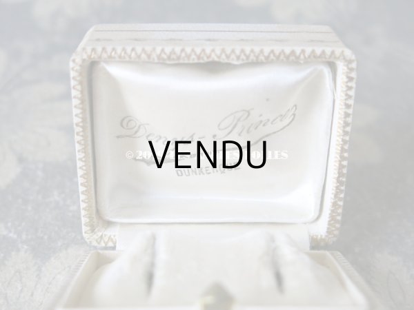 画像8: アンティーク ジュエリーボックス 金彩入り オフホワイト  (8)