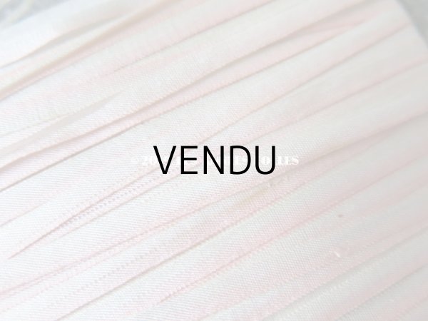 画像7: アンティーク  リボン刺繍 & ロココトリム用 シルク製 リボン 3.5mm幅 淡いピンク 約20m (7)