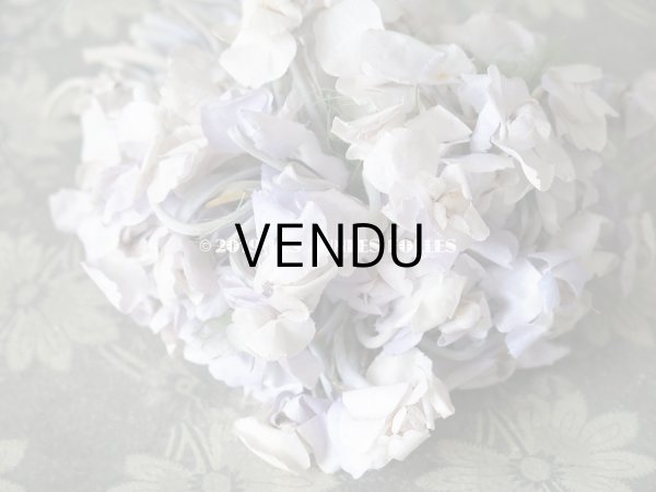 画像11: アンティーク 薄紫色の布花 大きなブーケ (11)