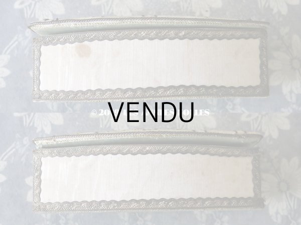 画像7: 1920年代 アンティーク リボン刺繍の カルトナージュボックス  (7)