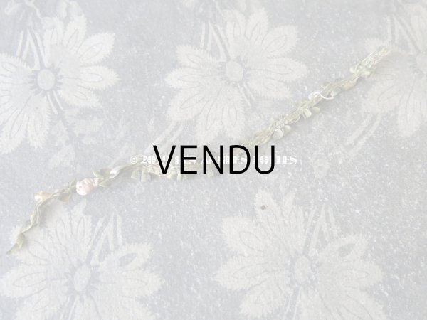 画像3: 1900年代 アンティーク シルク製 ロココトリム 3色の薔薇 ロココリボン 15cm (3)