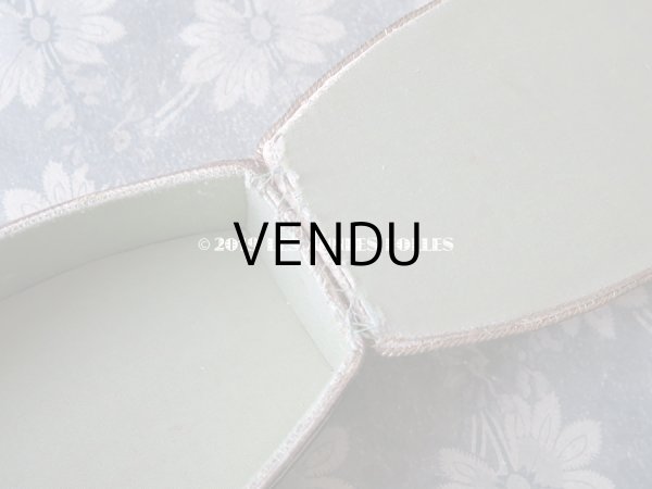 画像10: 1920年代 アンティーク リボン刺繍の カルトナージュボックス  (10)