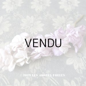 画像: アンティーク 薄紫色の布花  コサージュ