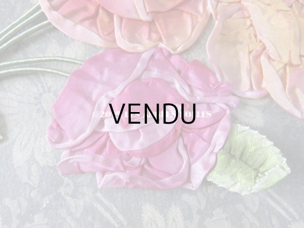 画像3: 未使用 1920年代 アンティーク ロココ調  薔薇の大きなモチーフ (3)