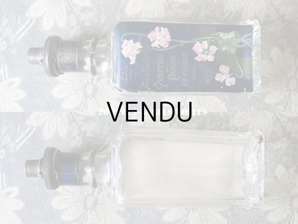 画像3: 1900年代 アンティーク パフュームボトル 菫の香水瓶 EAU DE TOILETTE VIOLETTES DES PARME - ED.PINAUD - (3)