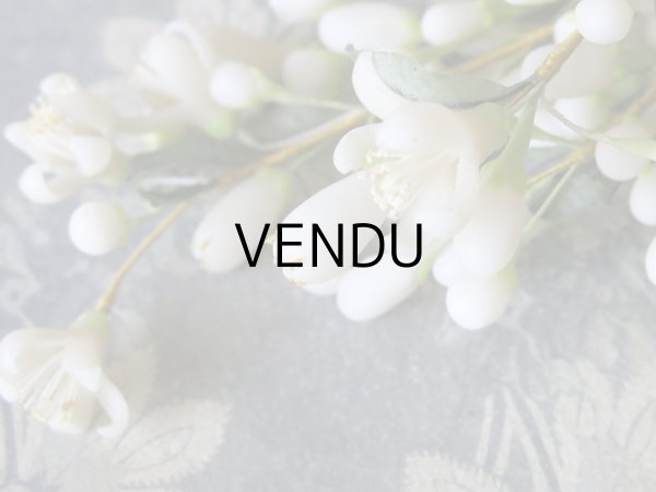 画像8: 1900年代 アンティーク ワックスフラワーのブーケ & ヘッドドレスのセット　ウェディングブーケ 　結婚式 ティアラ (8)