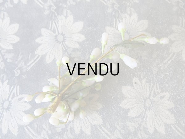 画像16: 1900年代 アンティーク ワックスフラワーのブーケ & ヘッドドレスのセット　ウェディングブーケ 　結婚式 ティアラ (16)