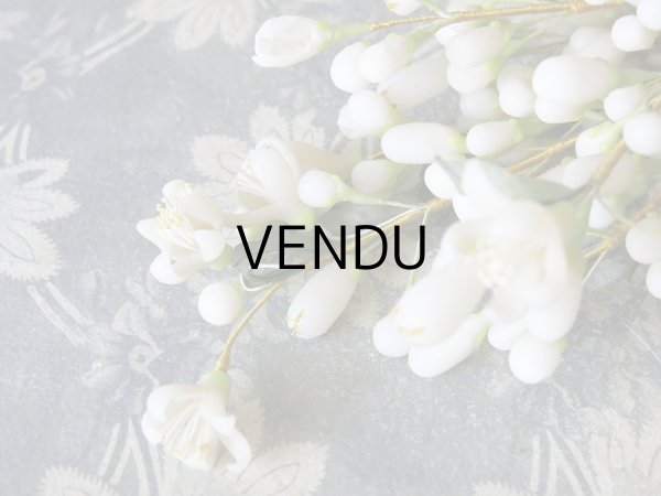 画像7: 1900年代 アンティーク ワックスフラワーのブーケ & ヘッドドレスのセット　ウェディングブーケ 　結婚式 ティアラ (7)