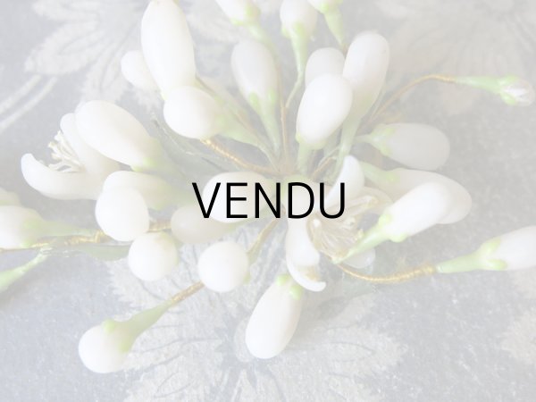 画像19: 1900年代 アンティーク ワックスフラワーのブーケ & ヘッドドレスのセット　ウェディングブーケ 　結婚式 ティアラ (19)