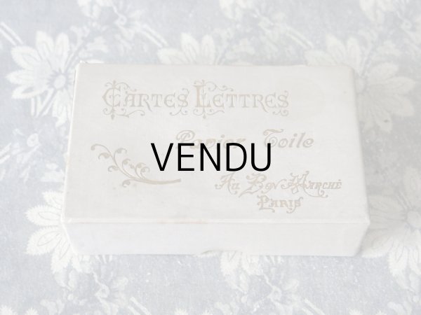 画像2: 1900年代 アンティーク レターセットの紙箱 CARTES LETTRES PAPIERTOILE - AU BON MARCHE PARIS - (2)