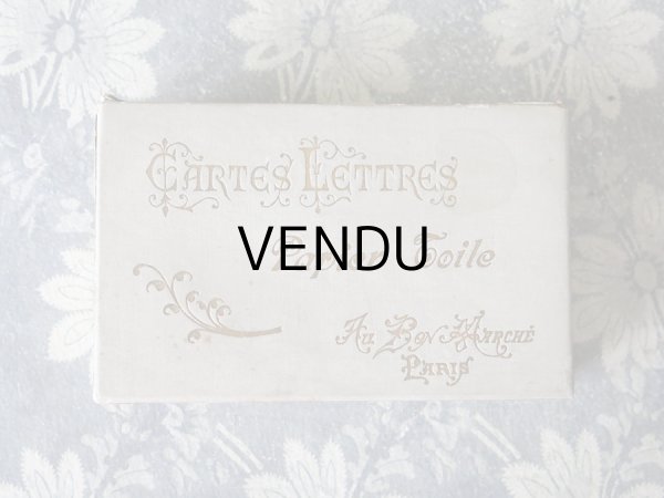 画像4: 1900年代 アンティーク レターセットの紙箱 CARTES LETTRES PAPIERTOILE - AU BON MARCHE PARIS - (4)
