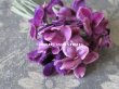 画像2: アンティーク　菫の布花 ベルベット コサージュ (2)