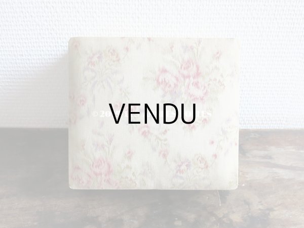 画像3: 1900年代 アンティーク 薄紫色のリボン & 薔薇のガーランド  カルトナージュボックス (3)