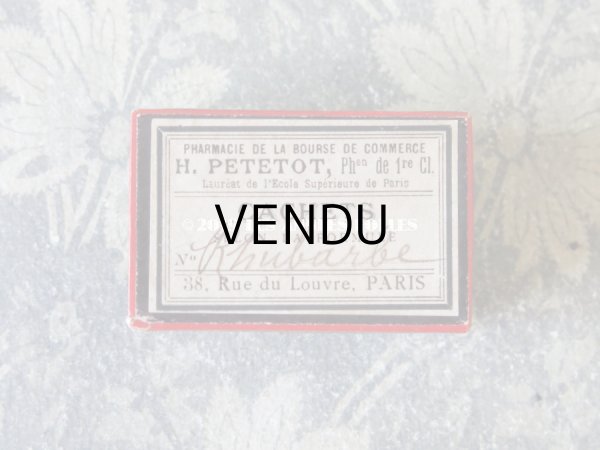 画像3: アンティーク ファーマシーボックス 黒＆赤＆白 (3)