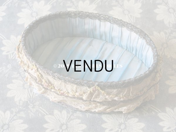 画像8: 1900年代 アンティーク 薔薇のロココトリム＆レースの装飾 ガラスの蓋の小物入れ　オールドローズ (8)