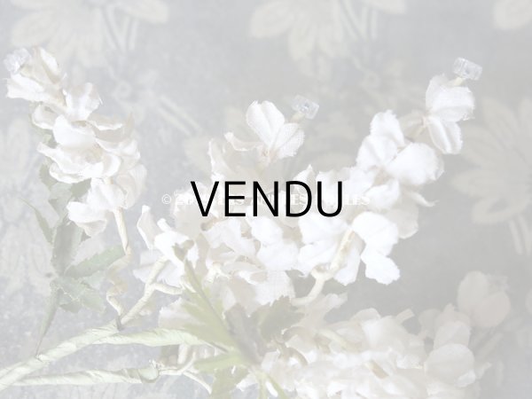 画像8: 19世紀末 アンティーク  オフホワイトの花のコサージュ　布花 (8)