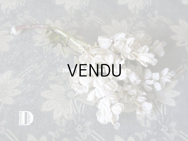 画像13: 19世紀末 アンティーク  オフホワイトの花のコサージュ　布花 (13)