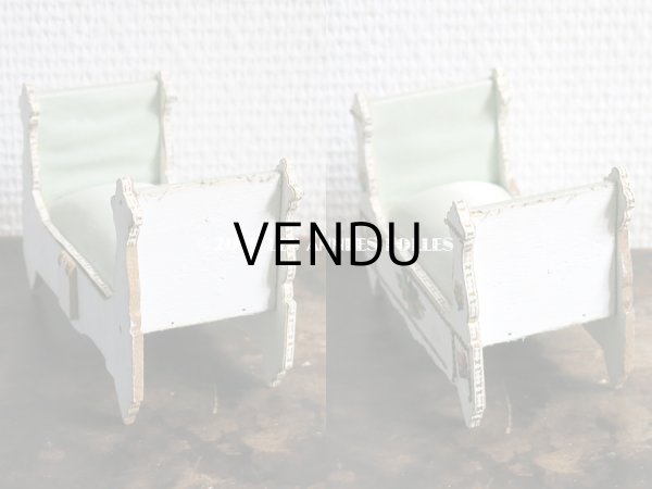 画像6: アンティーク  ミニョネット用　ドール用 ベッド (6)