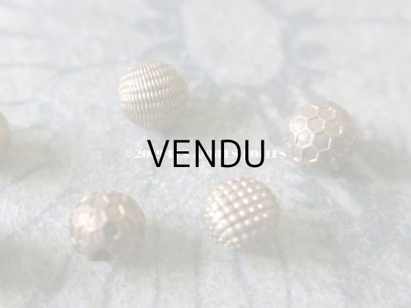 画像5: アンティーク メタルボタン ゴールド 極小 5mm  6ピースのセット (5)