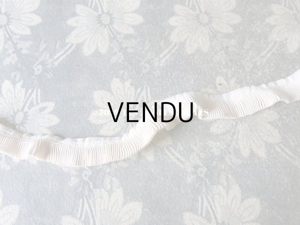 画像6: アンティーク  プリーツリボン 1.9cm幅 生成り色 1m (6)