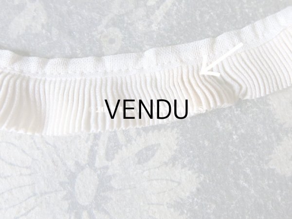 画像7: アンティーク  プリーツリボン 1.9cm幅 生成り色 1m (7)