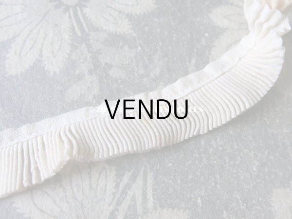 画像8: アンティーク  プリーツリボン 1.9cm幅 生成り色 1m (8)