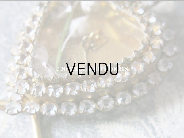 画像7: 19世紀 アンティーク ルリケール 聖母マリアのハート 鈴蘭の布花＆メダイユ (7)