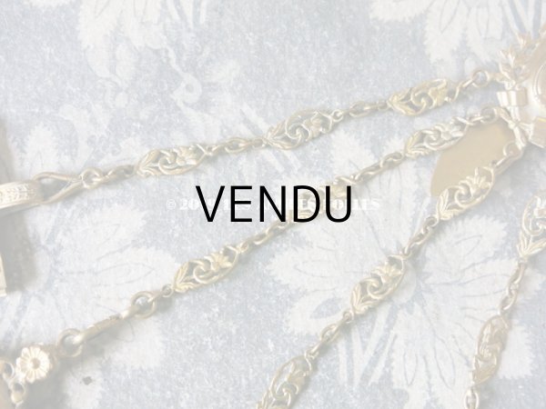 画像3: 19世紀 アンティーク シャトレーヌ ナポレオンの蜜蜂の紋章 & エルミンの紋章 CHATELAINE POMPONNE (3)