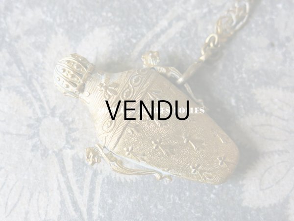 画像14: 19世紀 アンティーク シャトレーヌ ナポレオンの蜜蜂の紋章 & エルミンの紋章 CHATELAINE POMPONNE (14)