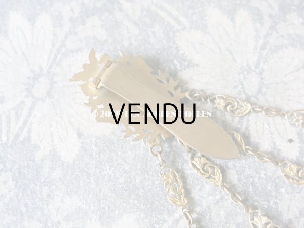 画像20: 19世紀 アンティーク シャトレーヌ ナポレオンの蜜蜂の紋章 & エルミンの紋章 CHATELAINE POMPONNE (20)