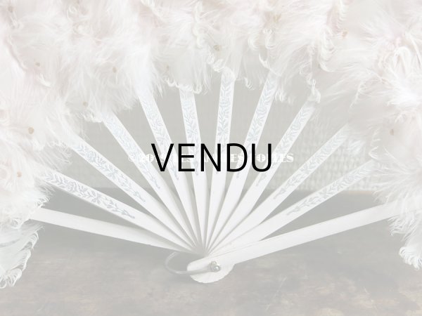 画像3: 1900年代 アンティーク ピンクのフェザーのファン  (3)