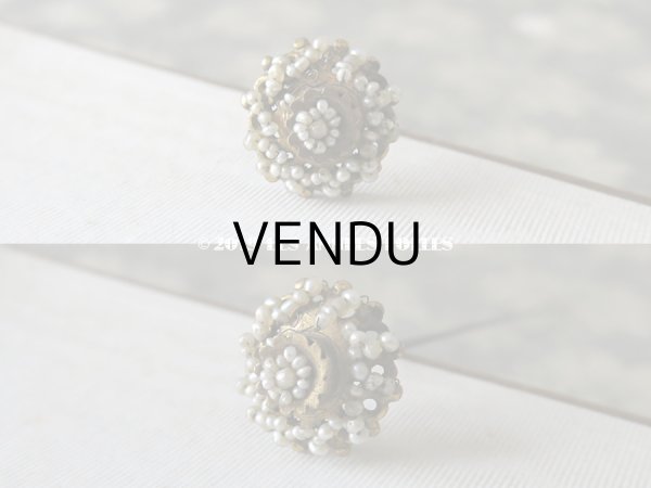 画像7: 19世紀 アンティーク　ビーズ刺繍のハットピン 2ピースのセット (7)