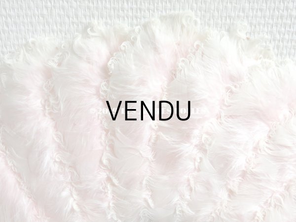 画像7: 1900年代 アンティーク ピンクのフェザーのファン  (7)