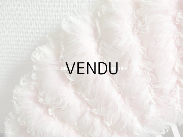 画像8: 1900年代 アンティーク ピンクのフェザーのファン  (8)