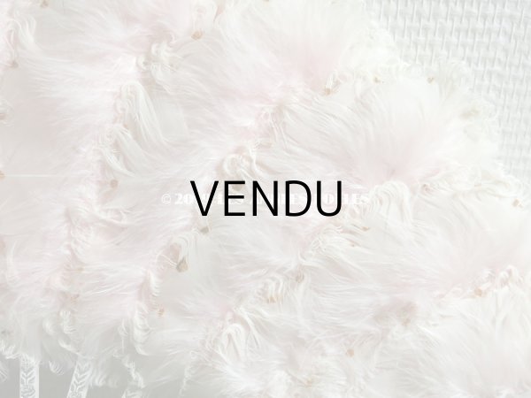 画像5: 1900年代 アンティーク ピンクのフェザーのファン  (5)