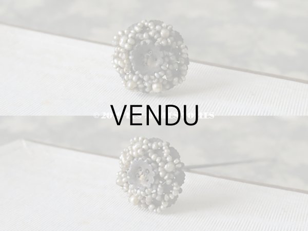 画像8: 19世紀 アンティーク　ビーズ刺繍のハットピン 2ピースのセット (8)