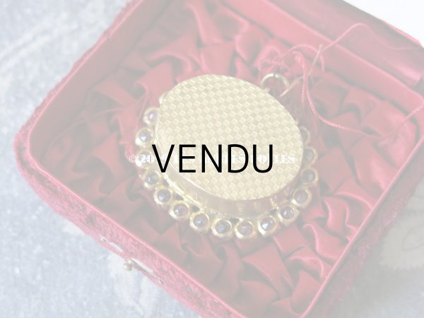 画像5: 1890年 アンティーク ルリケール　証明書＆封蝋付き 聖遺物のペンダント　透明のラインストーン 聖人の遺品 MARQUERITE-MARIE ALACOQUE (5)