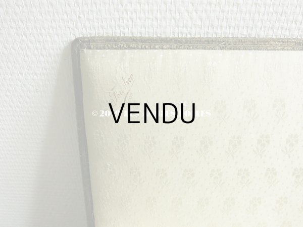 画像13: 1900年代 アンティーク リボン刺繍 大きなカルトナージュボックス　 (13)