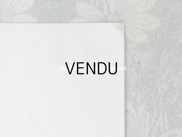 画像10: 19世紀 アンティーク メニューカード 栗鼠＆フルーツのガーランド (10)