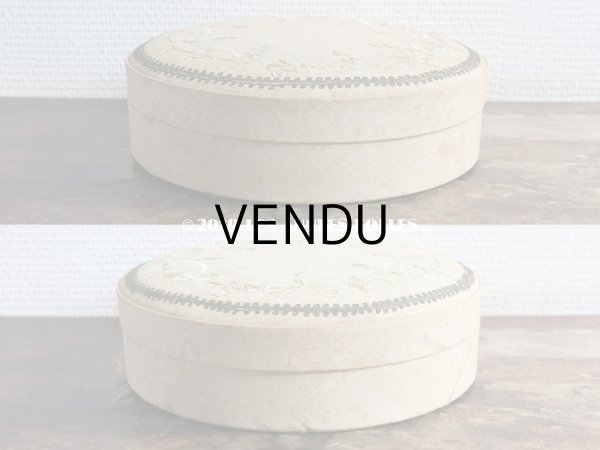 画像5: アンティーク リボン刺繍のお菓子箱 リボンと薔薇のガーランド ドラジェ & チョコレート  (5)