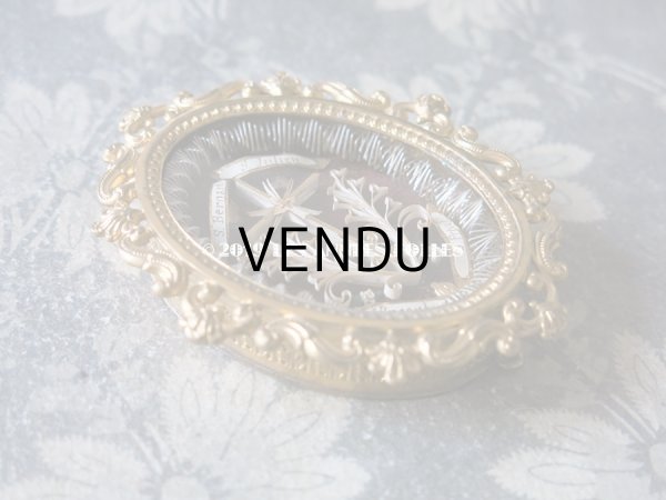 画像3: 19世紀 アンティーク ルリケール　聖遺物のペンダント　クロス  聖人の遺品 封蝋付き (3)