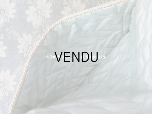 画像10: アンティーク シルク製 菫のハンキーケース ハンカチ用ポシェット  (10)