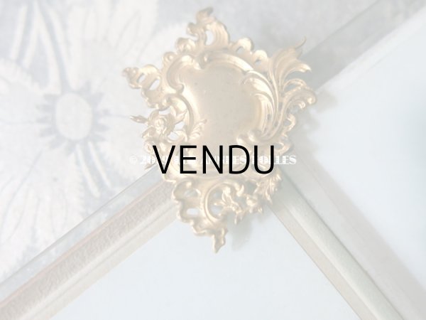 画像10: アンティーク ダブル フォトフレーム  ロカイユ装飾 ダブルフレーム (10)