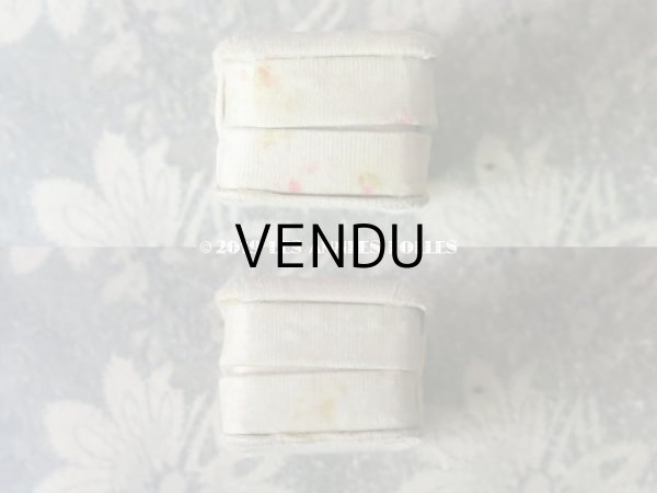 画像6: アンティーク シルク製 ジュエリーボックス ピンクの花模様 (6)