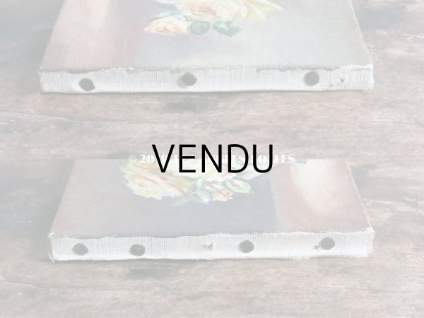 画像5: 1938年 アンティーク　薔薇の油絵 M.MATON WICART (5)